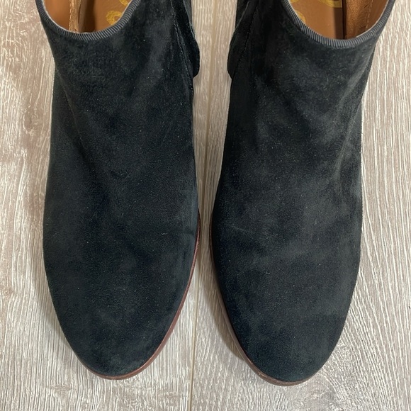 Sam Edelman Black Suede Leather Petty Ankle Bootie 7.5W - Picture 6 of 15